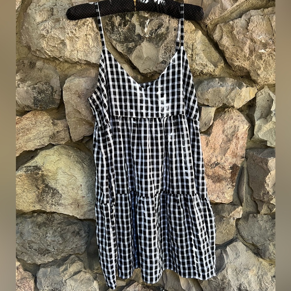 Millibon Black and White Tiered Sundress